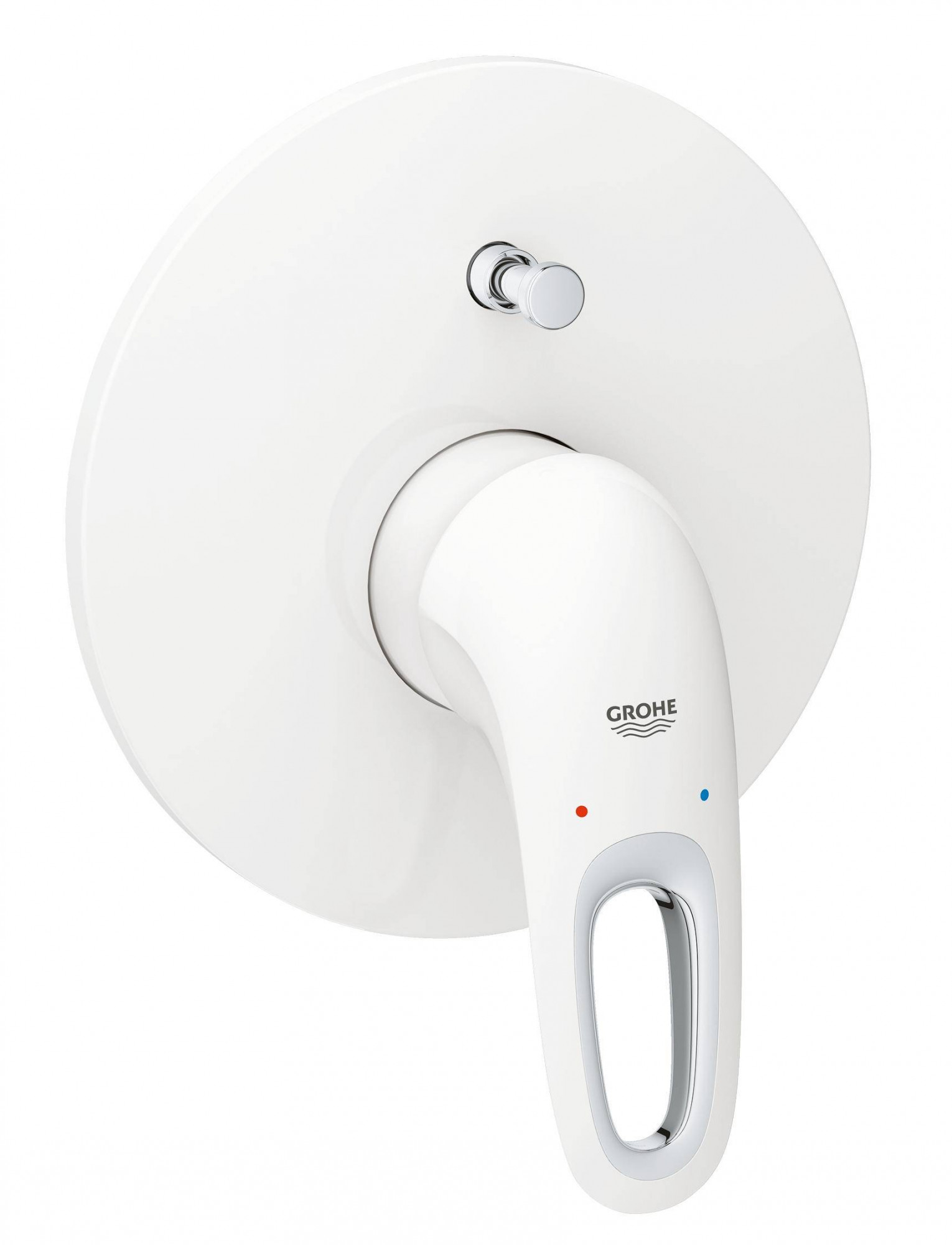 Внешняя часть смесителя для ванны GROHE Eurostyle new, белая луна (19506LS3)