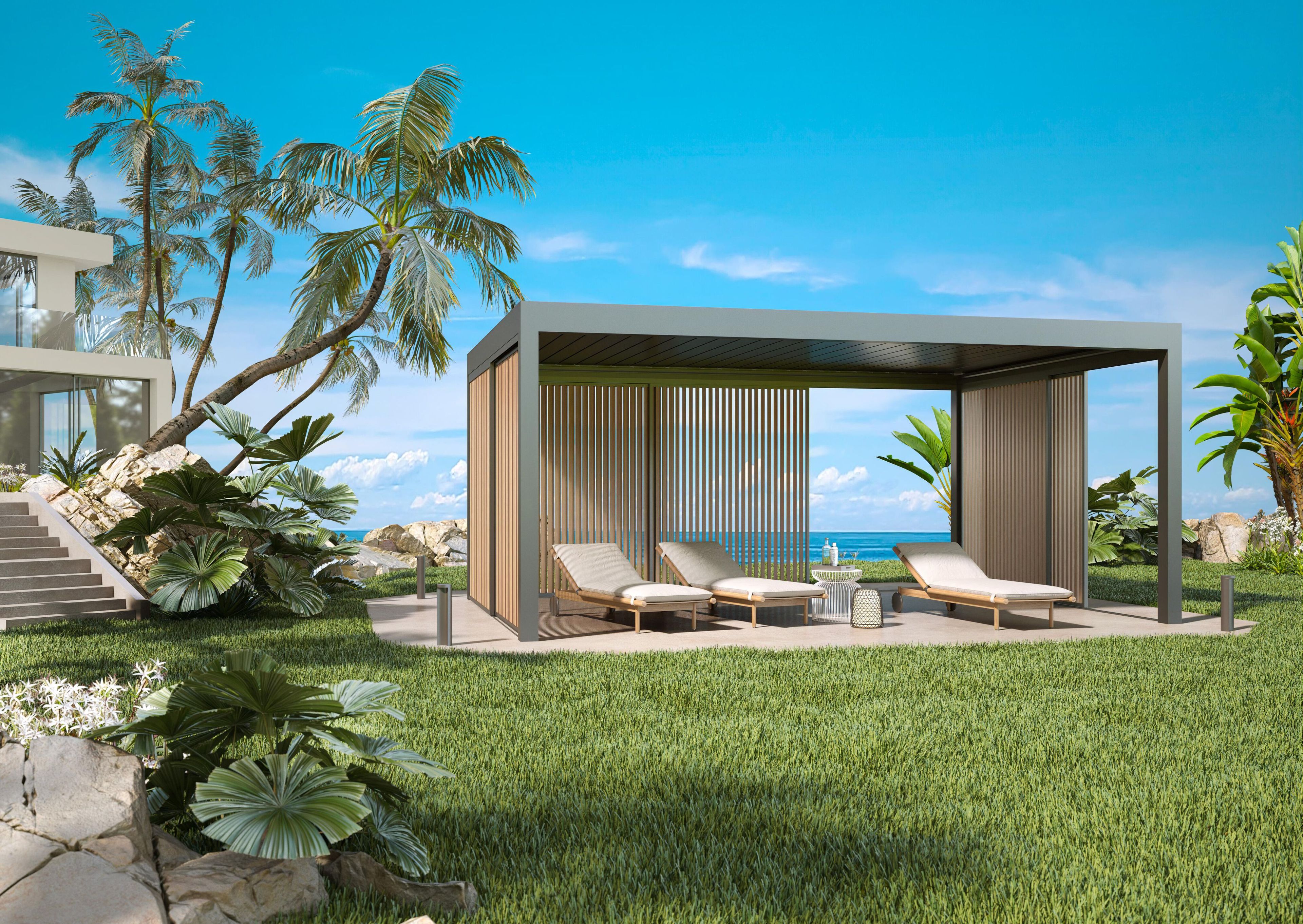 Поворотные алюминиевые жалюзи SUNROOM системы затемнения ARCH-00146233 - Вид №1