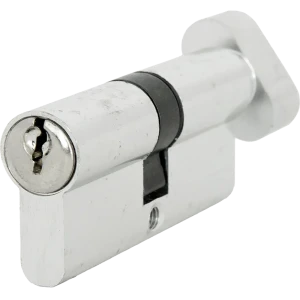 Цилиндр ключ/вертушка 35х35 хром, E AL 70 CP Т01