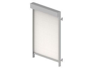 Навес из полиэстера с боковыми направляющими