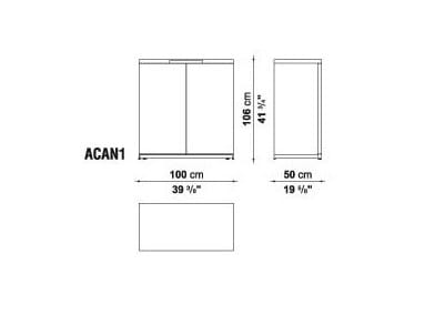 Деревянный шкаф с распашными дверцами Maxalto Mida ARCH-00133718 - Вид №3