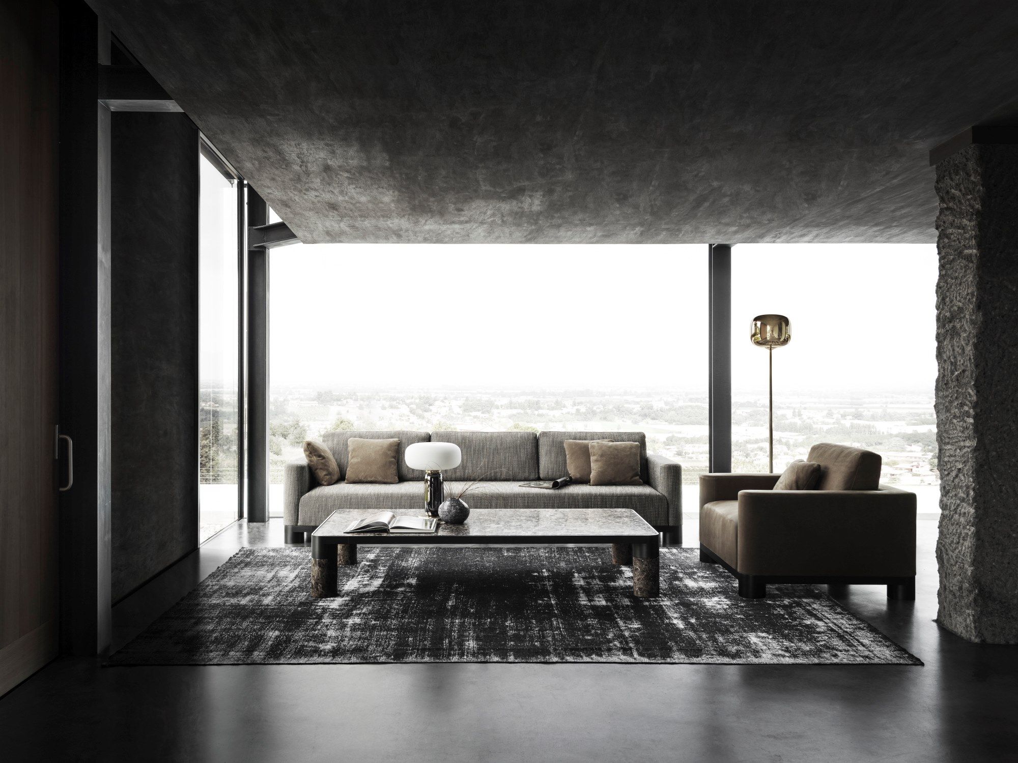 Мраморный прямоугольный низкий журнальный столик GHIDINI1961 Bold ARCH-00144197 - Вид №5