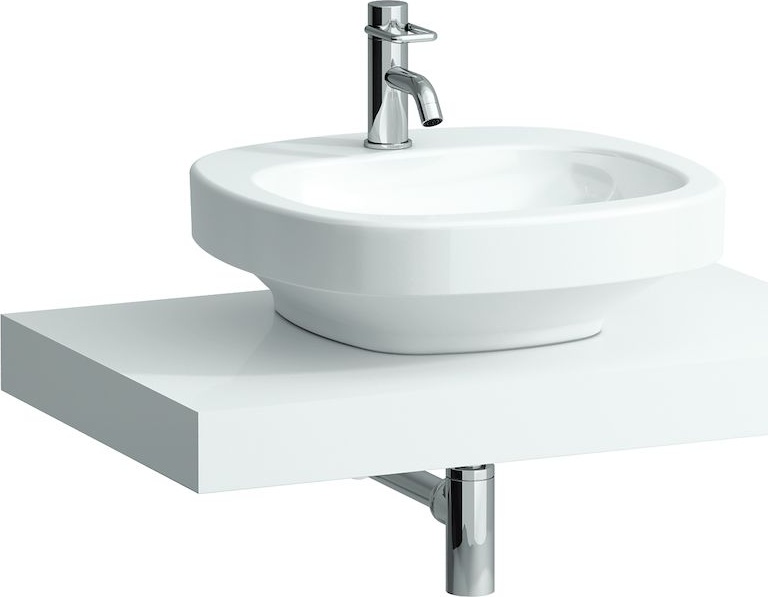 H4051210755481 Столешница 800мм с вырезом по центру, включает 2 консоли LAUFEN PRO