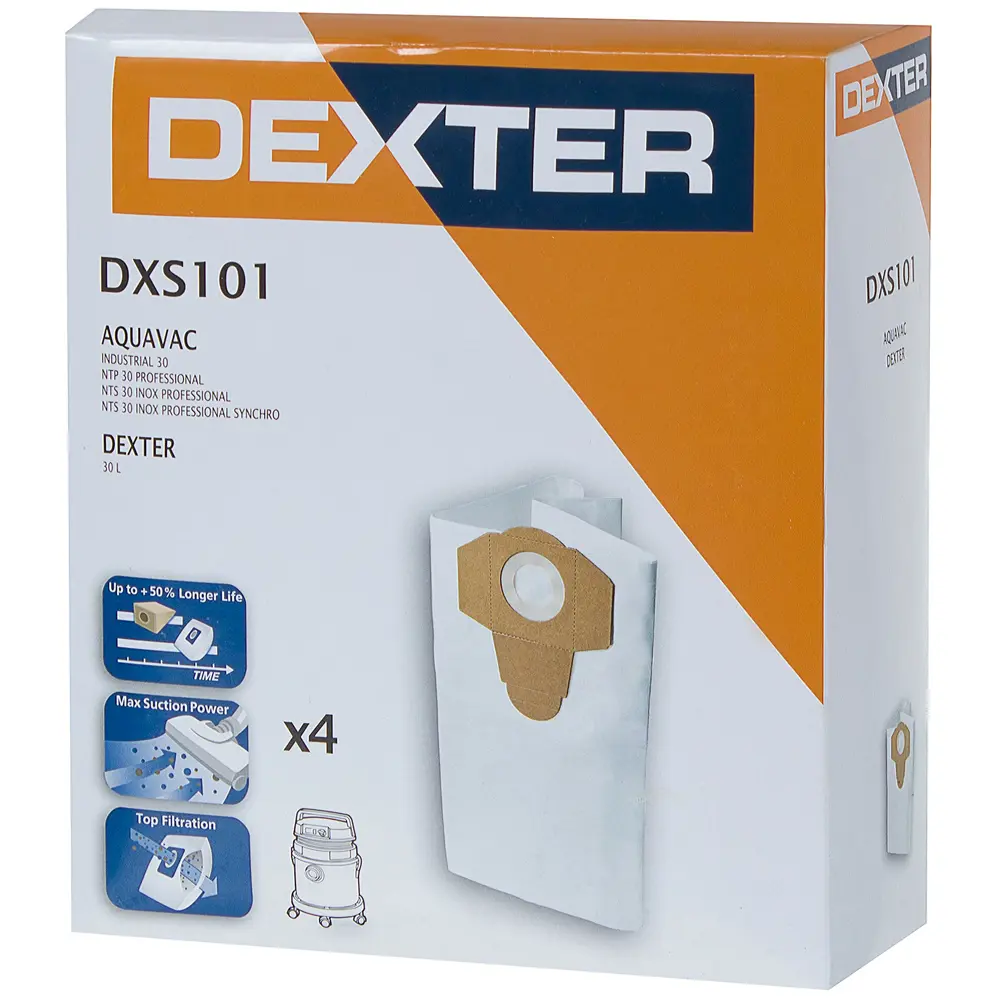 Мешки тканевые для пылесоса Dexter DXS101 30 л, 5 шт. 14105321 STLM-2149542  - Вид №4