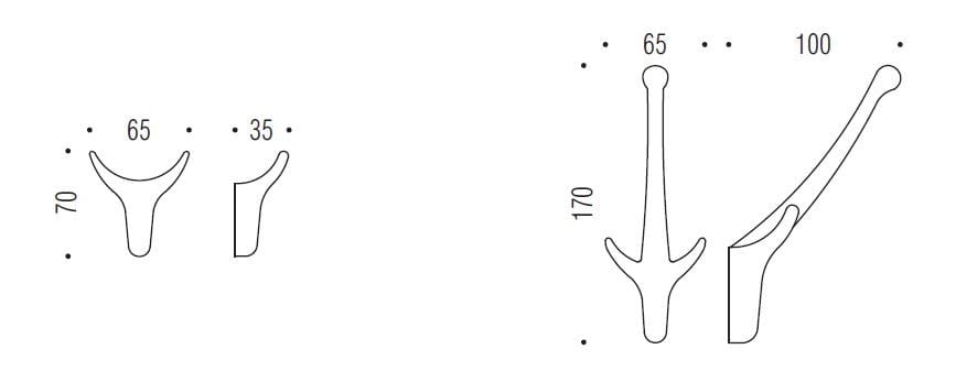 Латунная вешалка для одежды Colombo Design Современные мануфактуры ARCH-00151918 - Вид №2