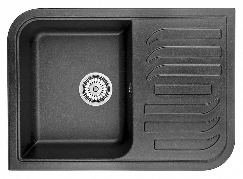 7001, ЧЁРНЫЙ, кухонная мойка, кварц