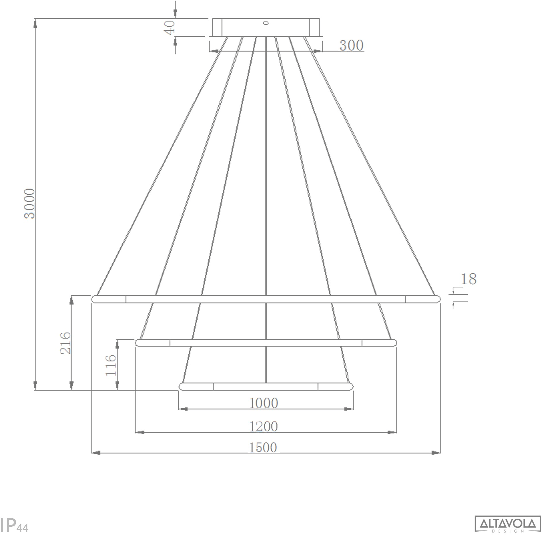 Altavola Design Светодиодный подвесной светильник из алюминия Led shape La075/p  - Вид №14