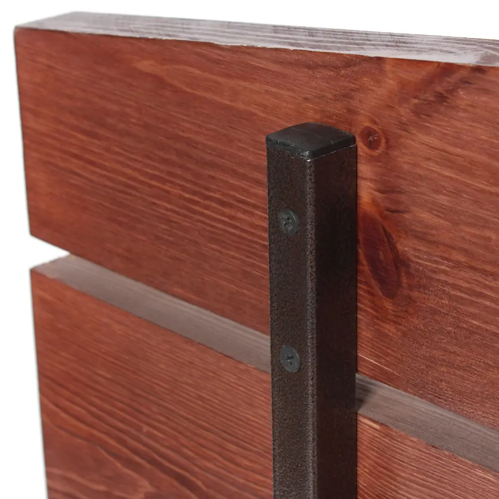 Скамья Naterial Тироль складная 148х35х48 см сталь/дерево темно-коричневая STLM-2139166 - Вид №5