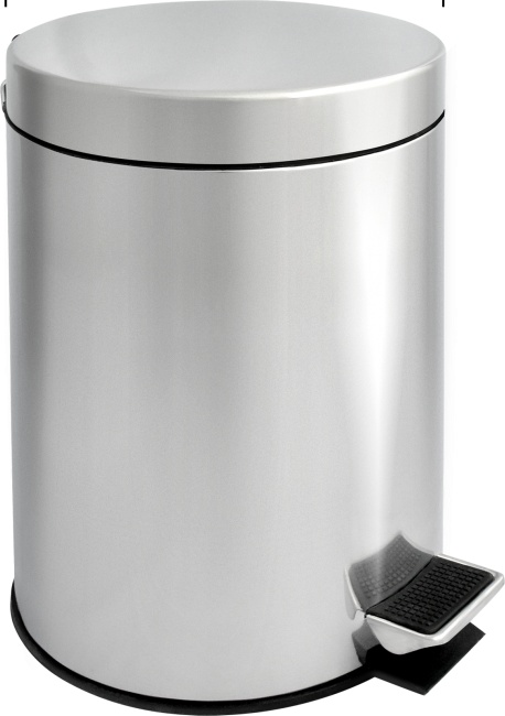 2565.060 Урна с механизмом поднятия крышки Н102 нержав сталь 5 л Solinne Puff  - Вид №8