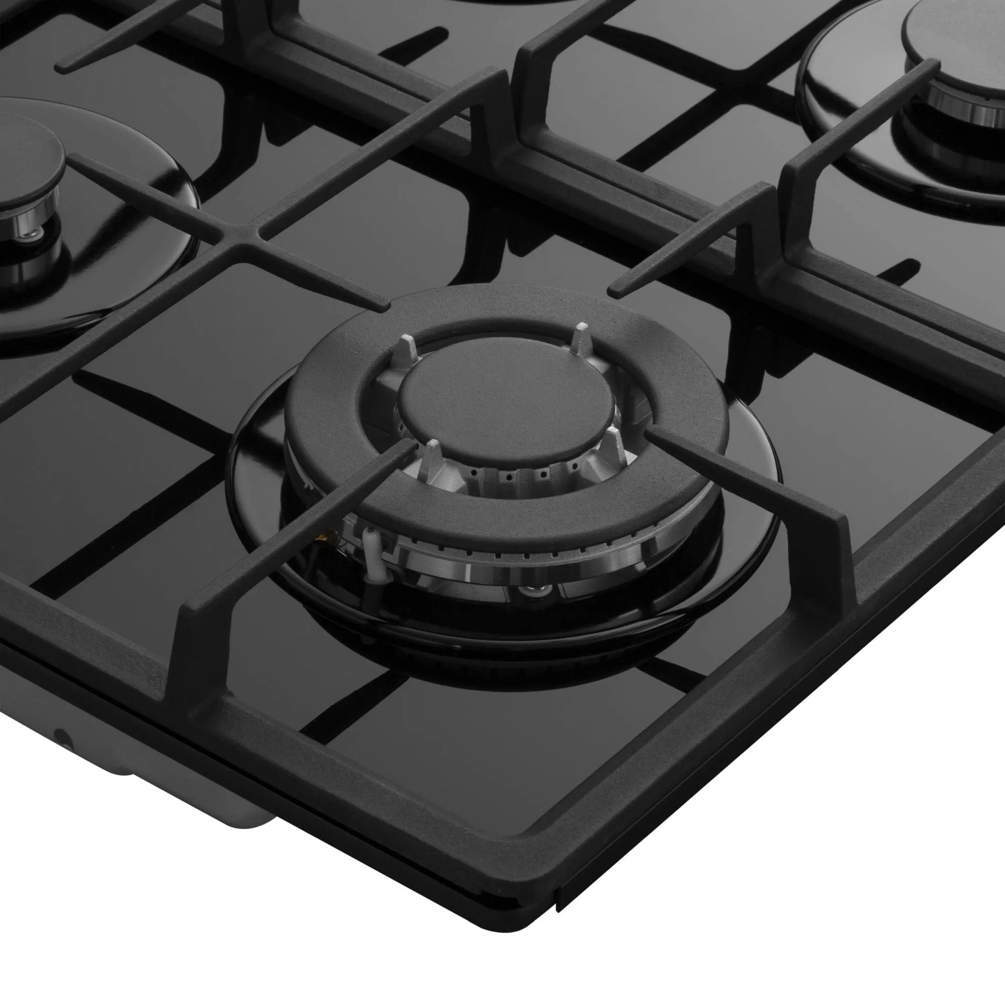 9168781 Газовая варочная поверхность Meferi MGH604BK GLASS POWER STDN-0146736 - Вид №8