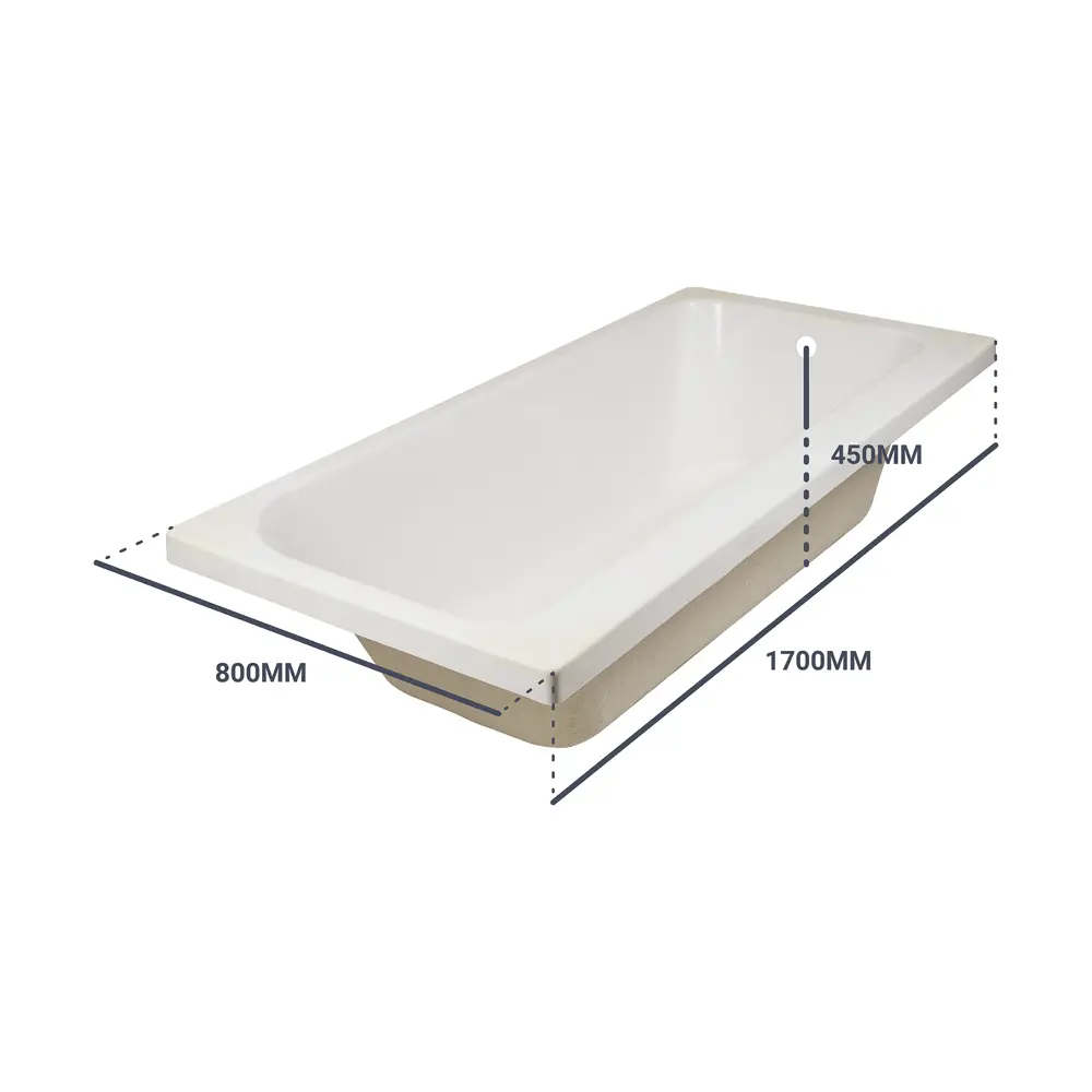 Sensea Алур — акриловая ванна 170×80 см с антискользящим покрытием 81955826 STLM-0015278 - Вид №8