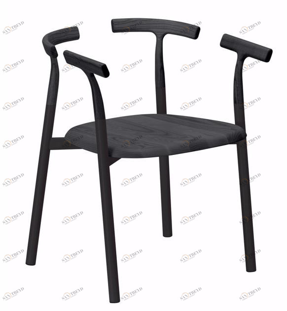 Alias Стул из алюминия и дерева с подлокотниками Twig sun-id-1439480