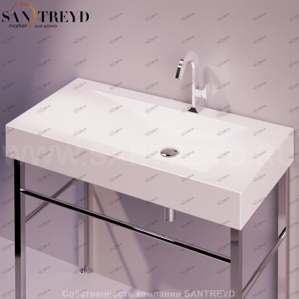 FZ12BIANCO Подвесная раковина настенная прямоугольная Simas Frozen белая