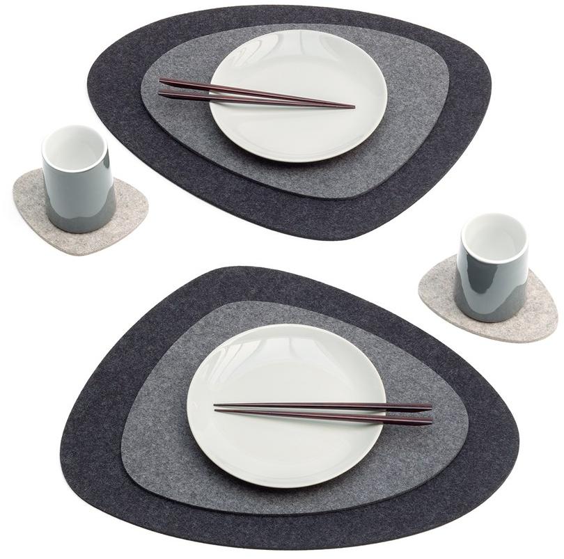 HEY-SIGN Войлочная подставка / салфетка Stone sun-id-1390112 - Вид №2