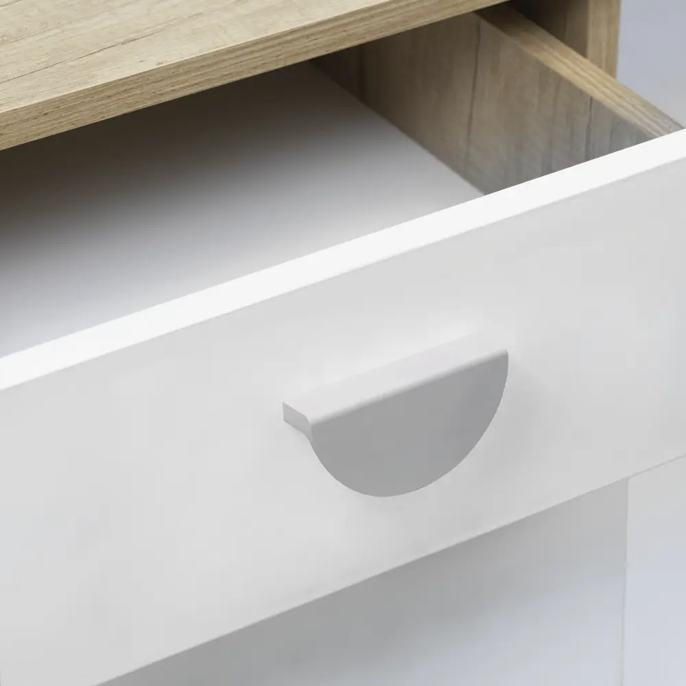 INSPIRE Ручка-полукруг мебельная 80 мм серебристая для шкафов Лион 87948310 STLM-1086468 - Вид №5