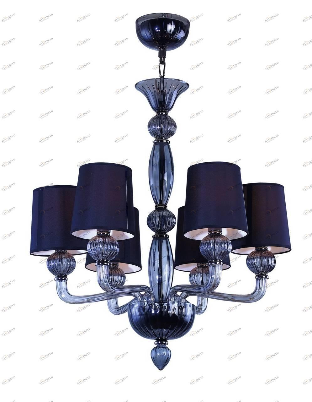 Подвесная люстра Divinare Veneto 1154/01 LM-6 DIVINARE ДИЗАЙНЕРСКИЕ, VENETO 074580 Черный 