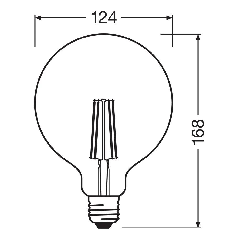 Лампа умная светодиодная Osram Smart Plus E27 220-240 В 5.5 Вт шар большой прозрачная 806 лм, теплый белый свет LEDVANCE STLM-2173477 - Вид №4