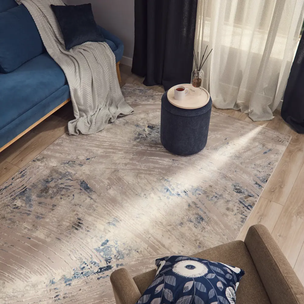 INSPIRE Breeze — серый ковер из полиэстера 200x300 см 84860783 STLM-0056408