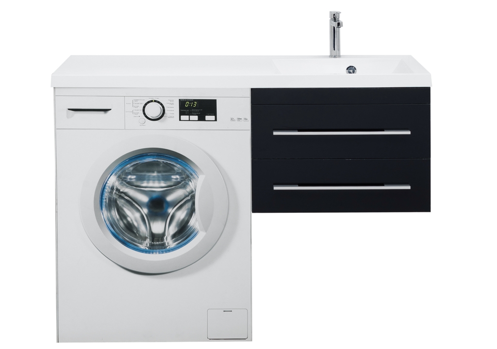 Тумба с раковиной Aquanet Верона 120 R черный (подвесная, 2 ящика) 0018017500239568 - Вид №8