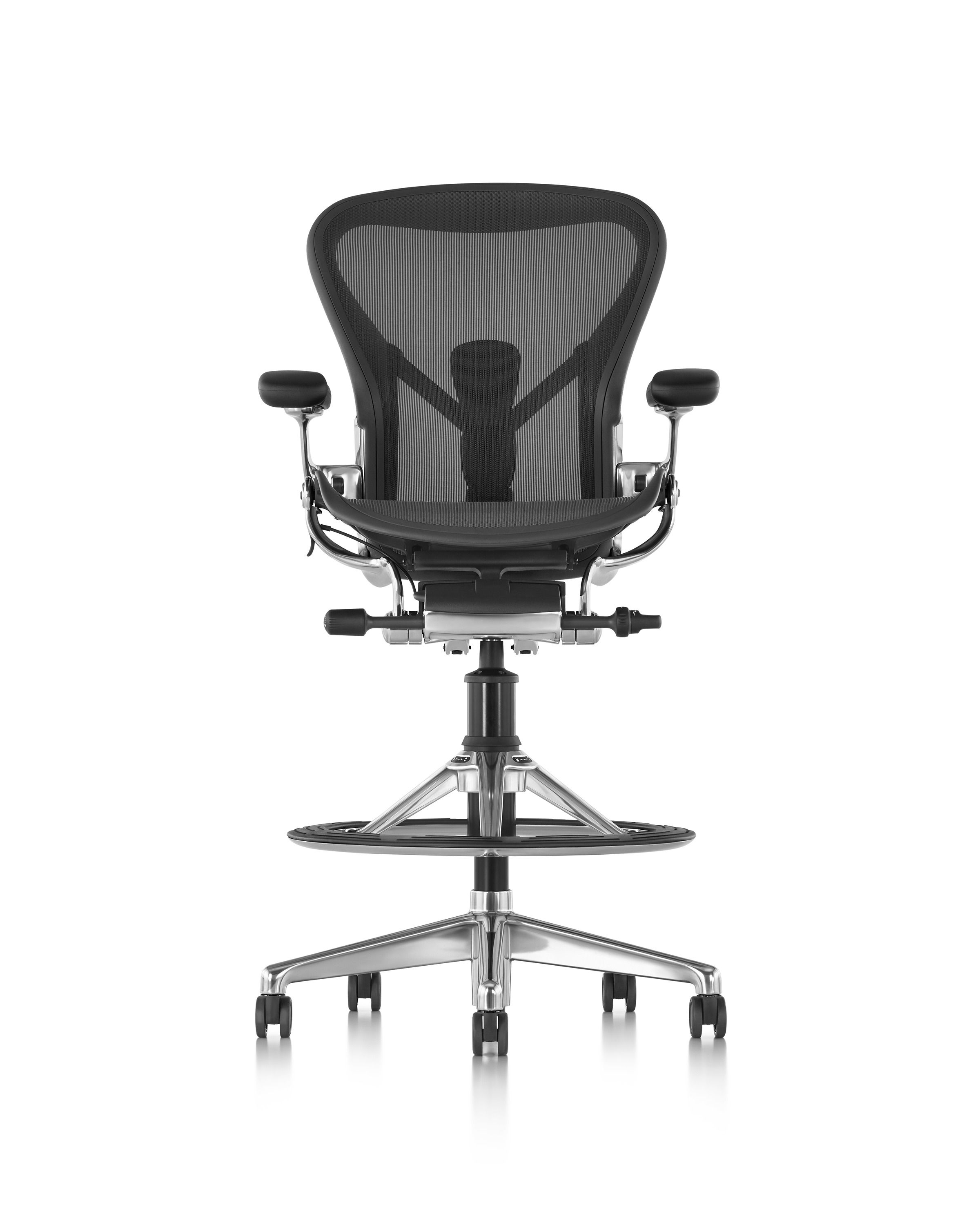 5 спиц поворотный офисный стул с подлокотниками Herman Miller Aeron ARCH-00029451 - Вид №12