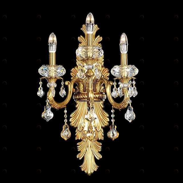 Бра настенное бронзовое Lumien Hall "Воллис" 3 20176.02.04.03 LUMIEN HALL ВОЛЛИС 00-3889055 Бронза 