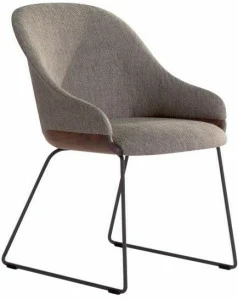 Potocco Стул с обивкой из ткани с подлокотниками Lyz 918 sl