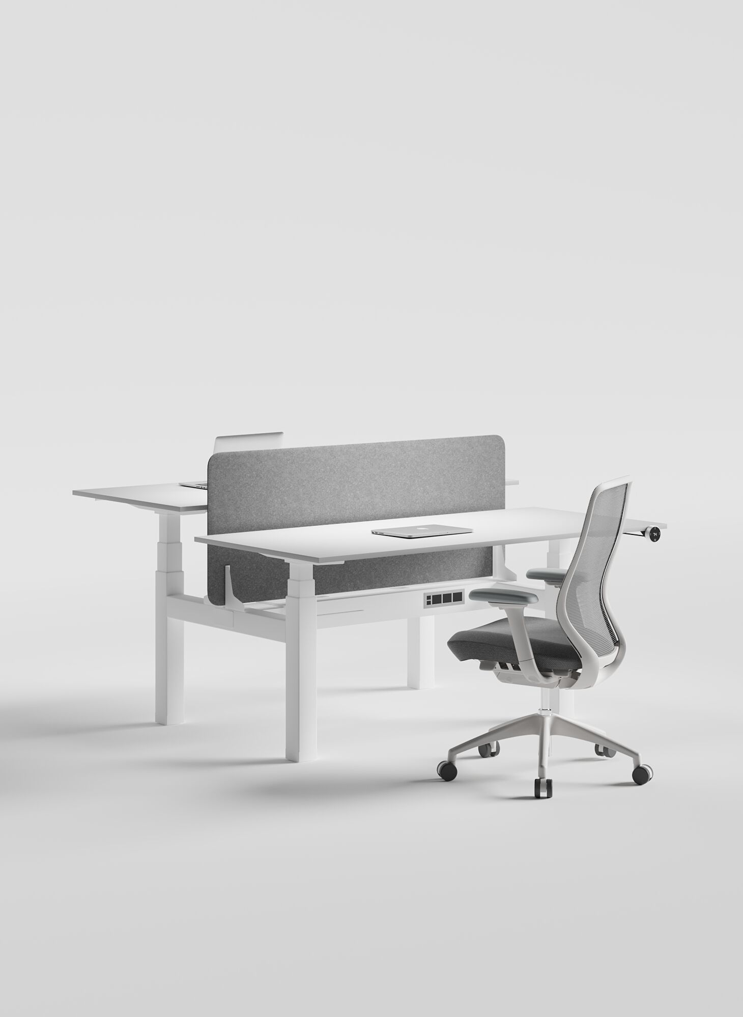 Деревянный стол с регулируемой высотой и звукопоглощающими перегородками WORKSPACE MAX CLUSTER OF 2 ARCH-00047187 - Вид №9