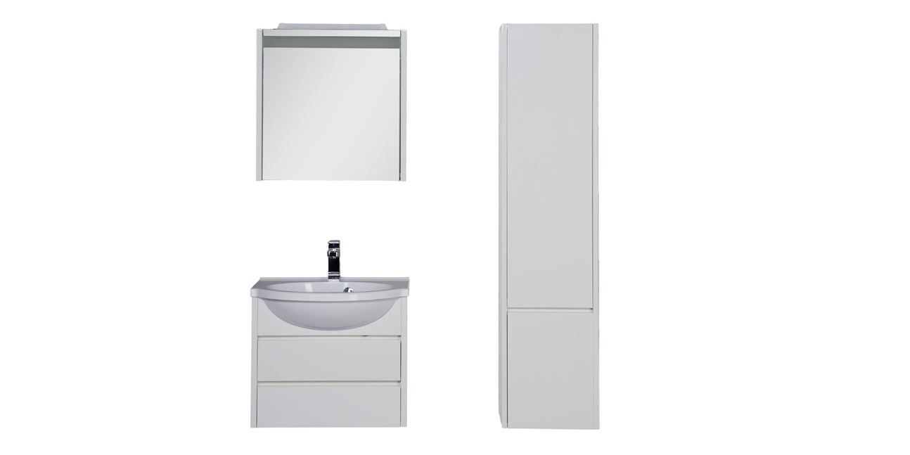 Комплект мебели Aquanet Лайн 60 белый 00164954 - Вид №1