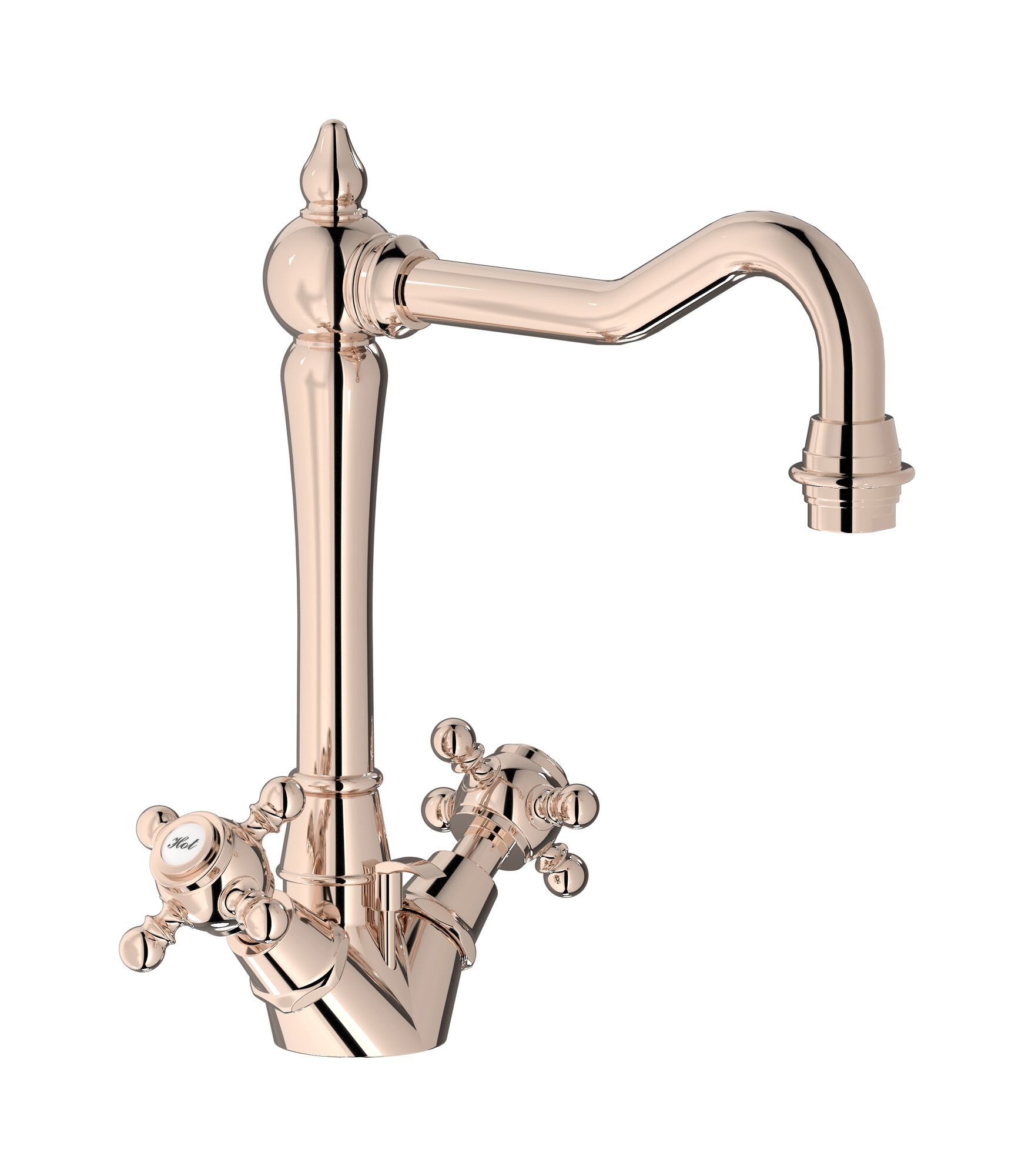 Смеситель для раковины с одним отверстием для пола с автоматическим сливом IB Hermes + Hermes Elle ARCH-00106892 - Вид №3