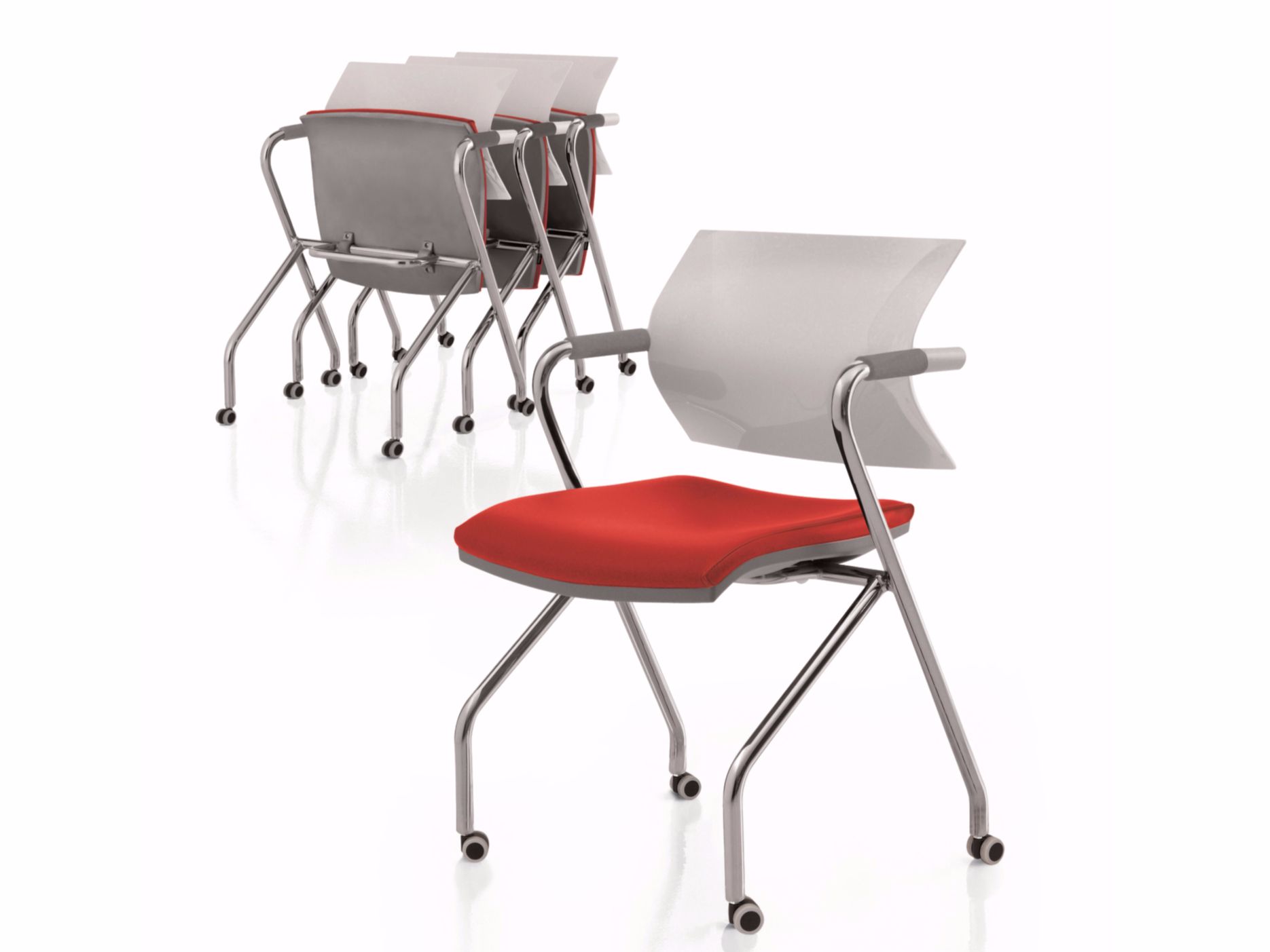 Складной стул с колесами с подлокотниками Luxy Aire Jr ARCH-00053206 - Вид №1