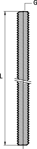 63281010 Монтажный элемент BIS Шпильки резьбовые (отрезки) (BUP1000) монтаж на профиле, подпятниках и т.д WALRAVEN  - Вид №1