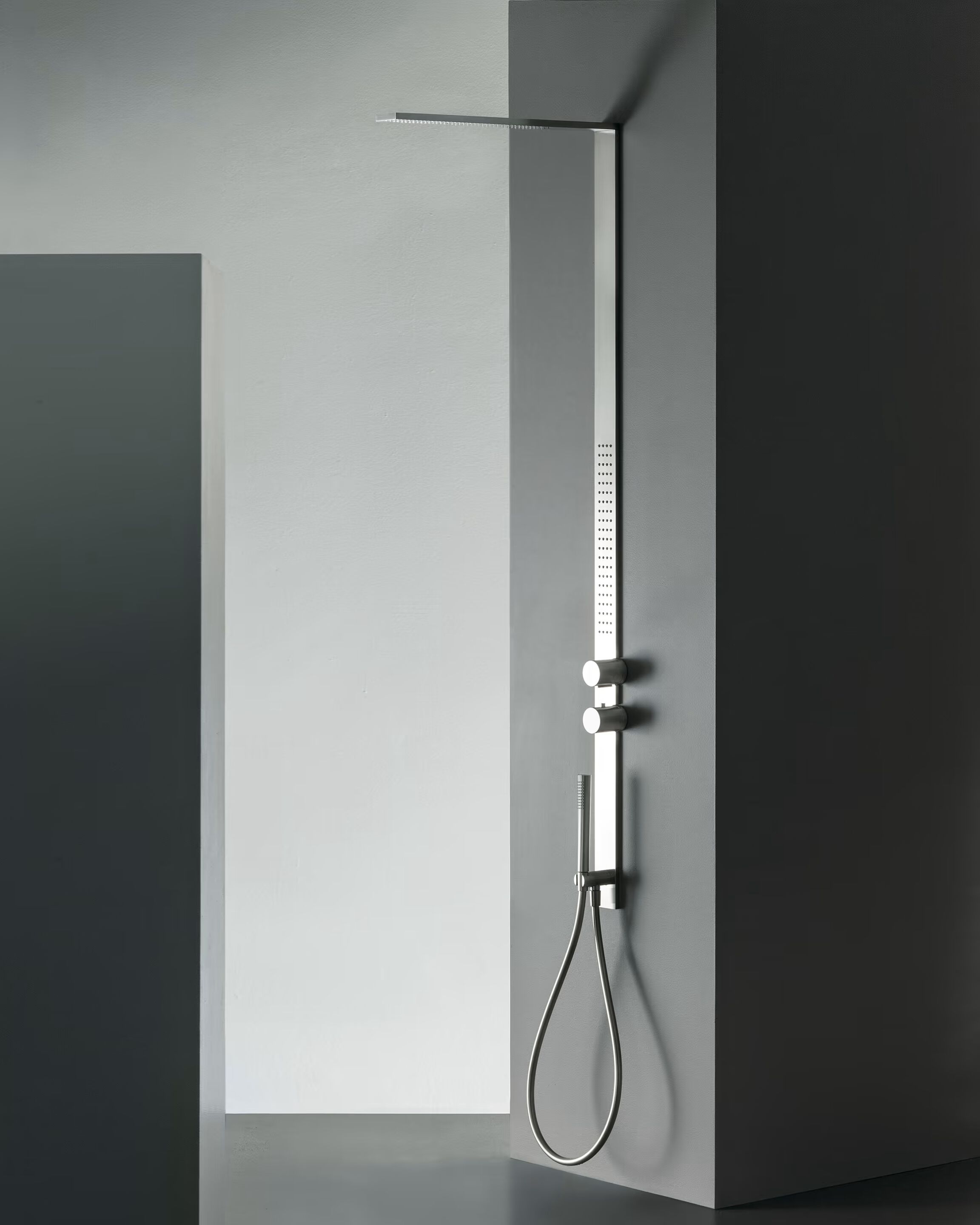 Настенная душевая колонка из нержавеющей стали с душем Fantini Rubinetti MILANOSLIM ARCH-00022659 - Вид №2