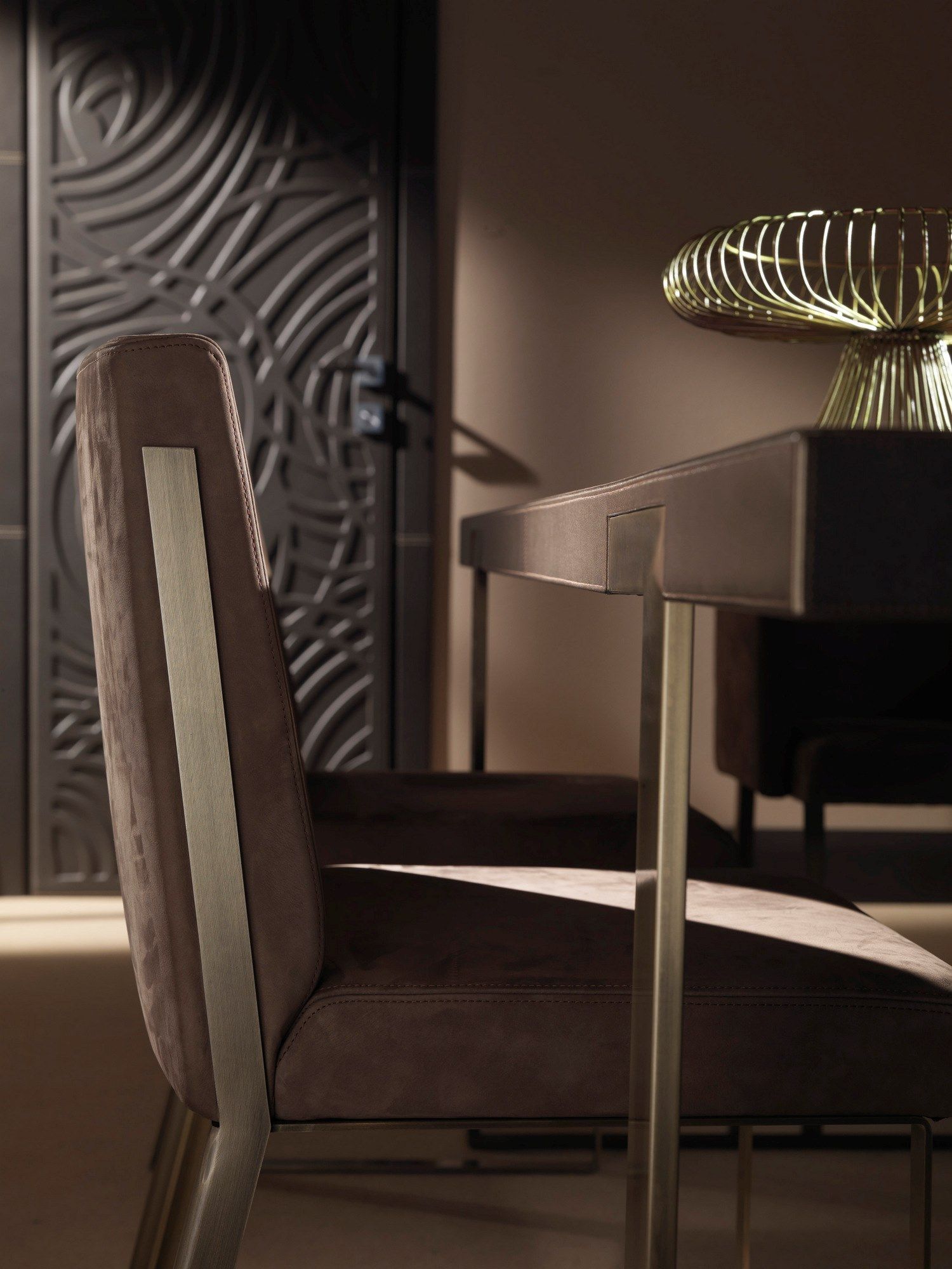 Деревянный прямоугольный стол с металлическим основанием Casa Covre Urbino ARCH-00148696 - Вид №1