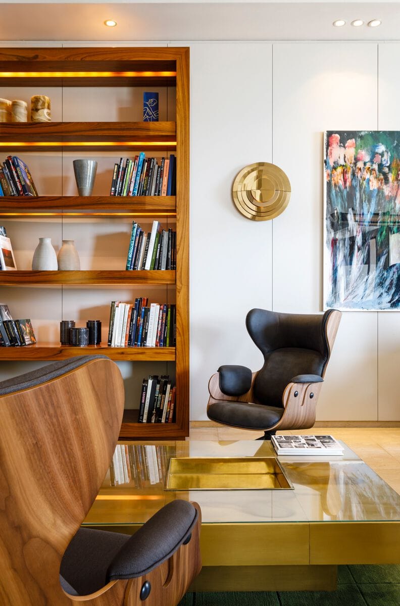 Тканевое кресло с высокой спинкой BD Barcelona LOUNGER ARCH-00090470 - Вид №14