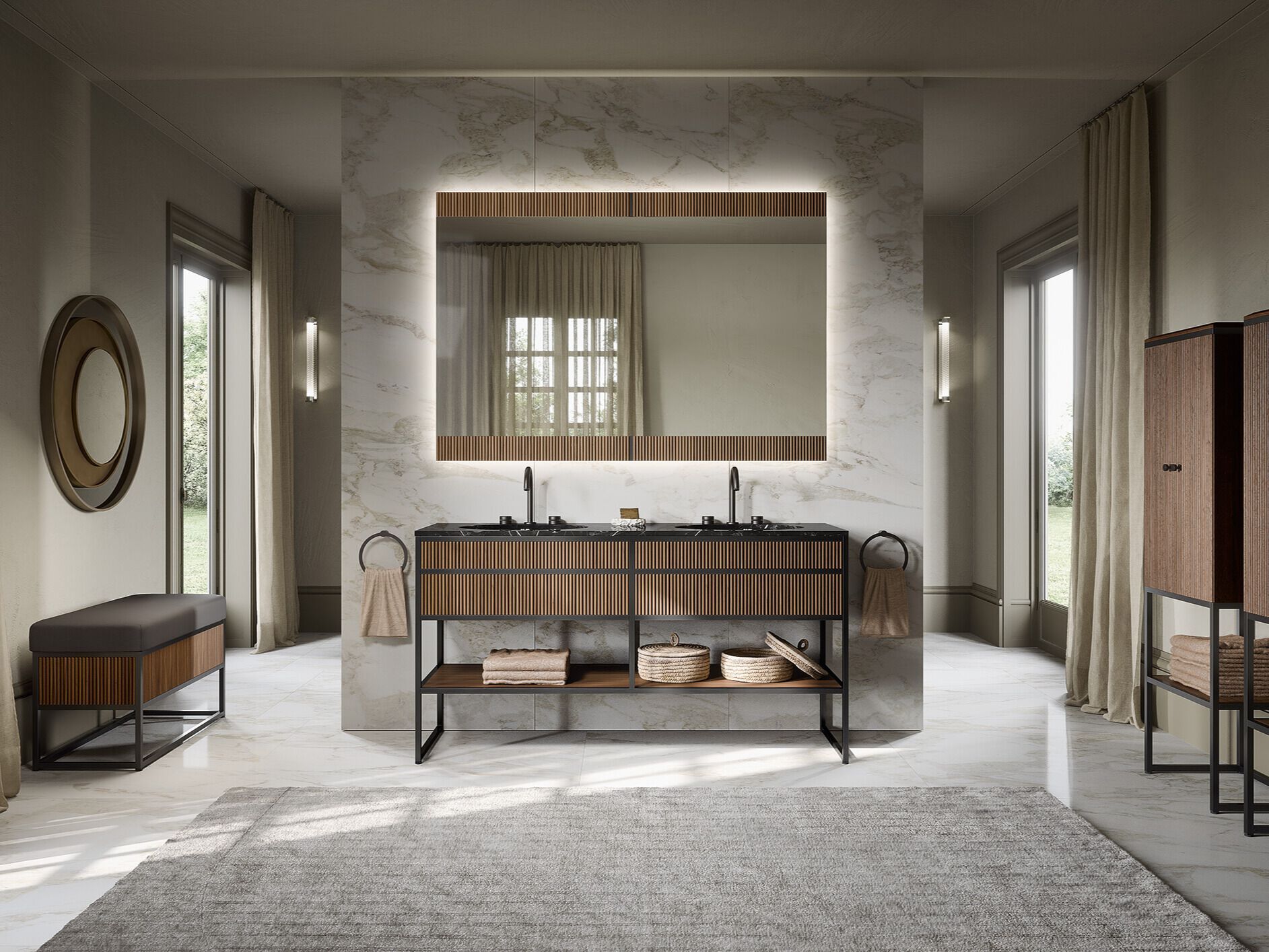 Полная мебель для ванной комнаты OASIS Академия ARCH-00081001