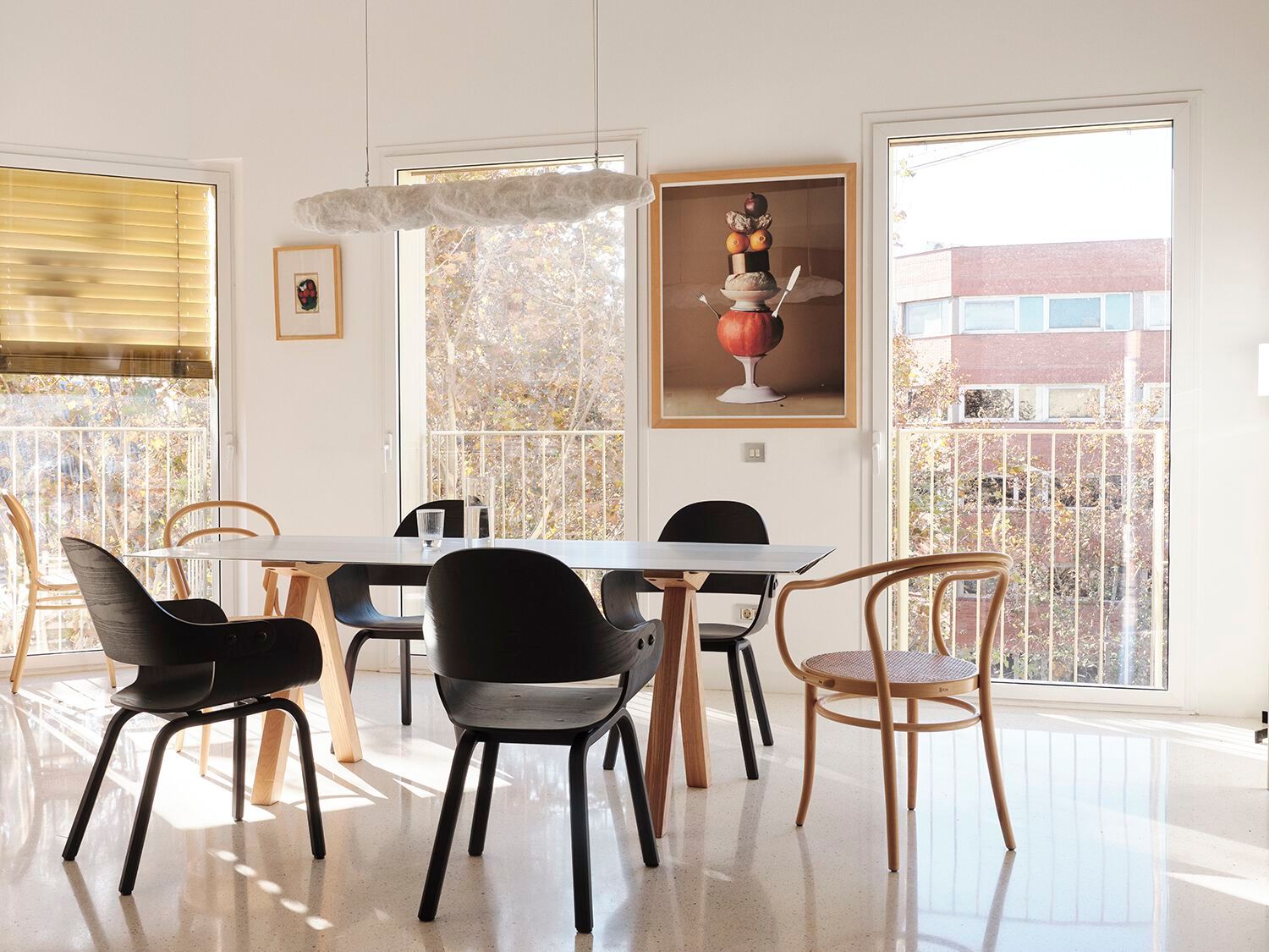 Прямоугольный стол из алюминия и дерева BD Barcelona Алюминий ARCH-00042388 - Вид №3