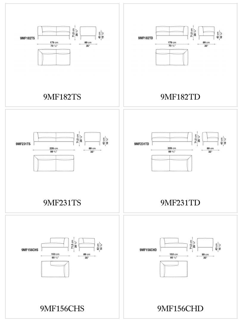 4-местный тканевый секционный диван B&B Italia Michel ARCH-00137188 - Вид №2