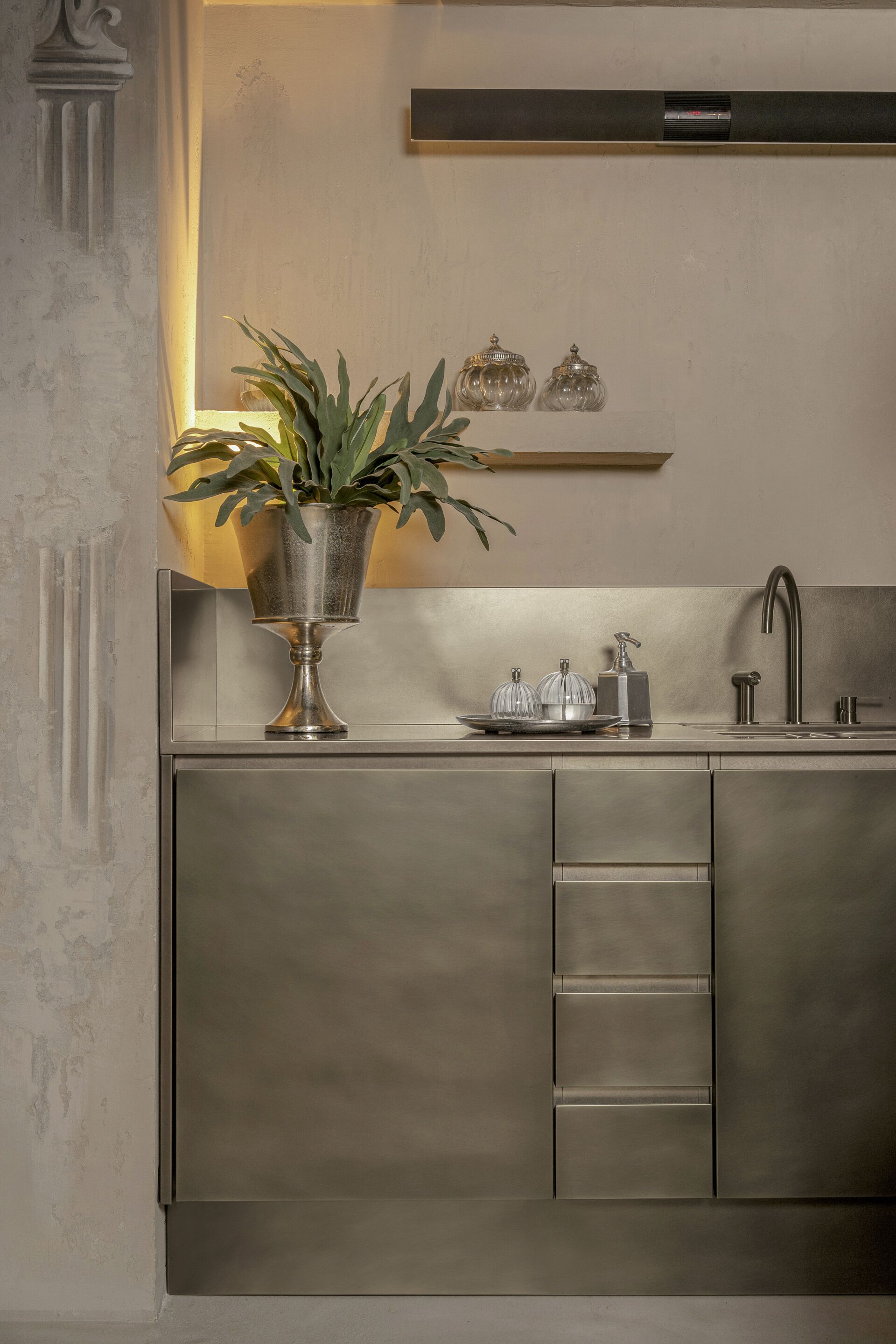 Кухня из нержавеющей стали на заказ ABIMIS ателье ARCH-00083079 - Вид №5