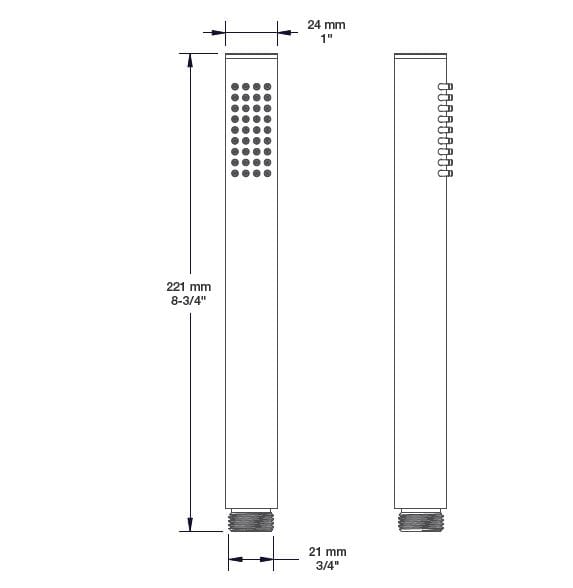 Ручной душ с фиксированной струей BARIL DOU-2604-01 ARCH-00000652 - Вид №1