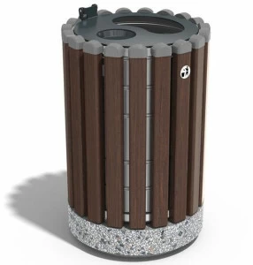 ENCHO ENCHEV - ETE Бетонный мусорный бак с крышкой для улицы  43