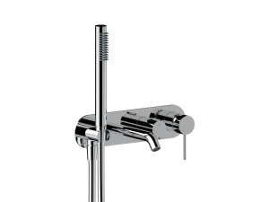 Смеситель для ванны из хромированной латуни с ручным душем