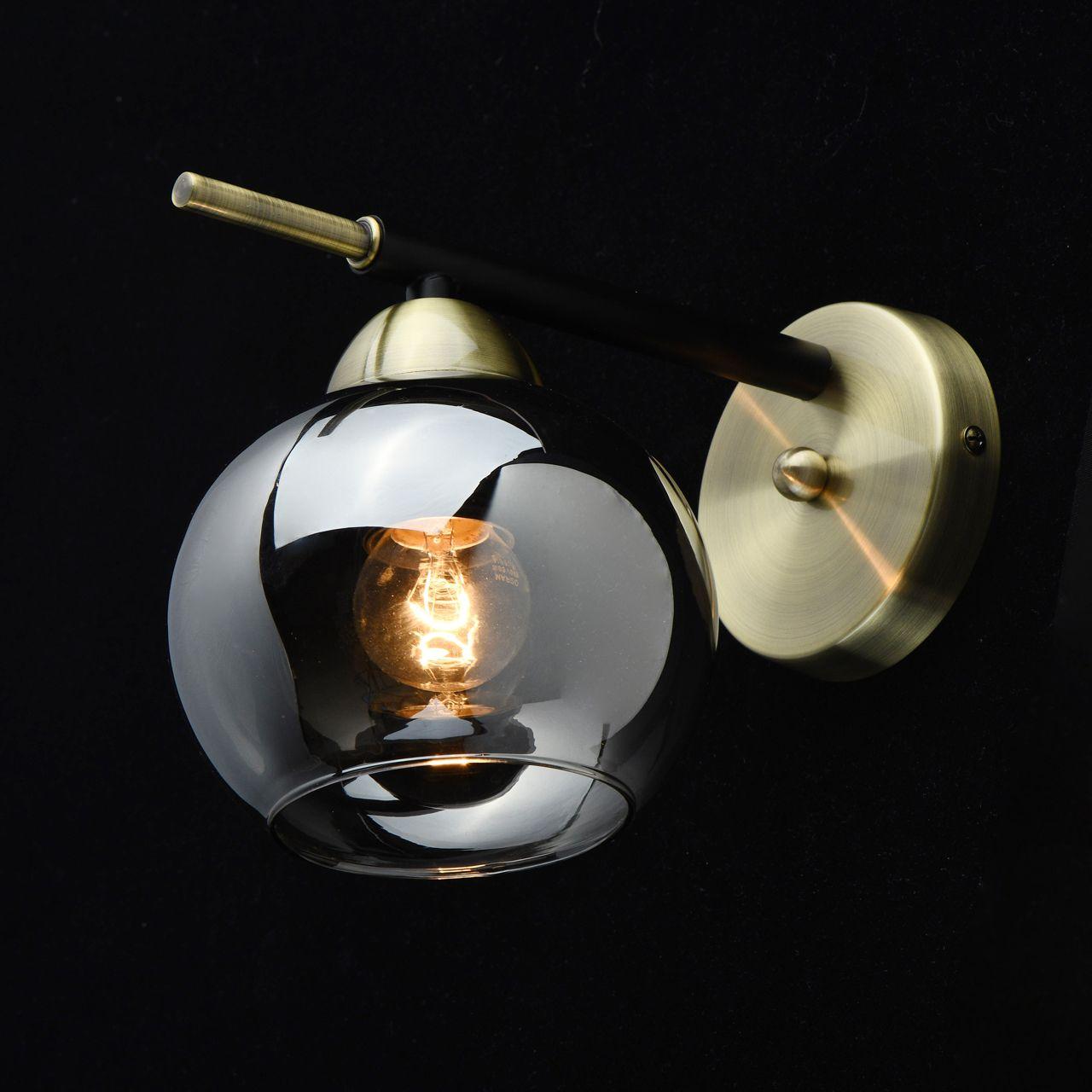 Бра настенное темно-серое De Markt "Гамбург" 605024501 DE MARKT ГАМБУРГ 00-3930667 Серый  - Вид №3