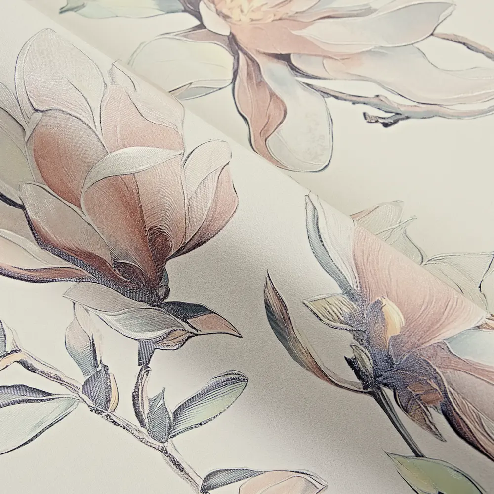 Обои флизелиновые Victoria Stenova Magnolia розовые 1.06 м VS585108 89441267 STLM-2101284 - Вид №3