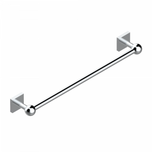 A60-514/45 Полотенцедержатель одинарный - фиксированная рейка 45 см Thg-paris Marina c чёрным ониксом Хром