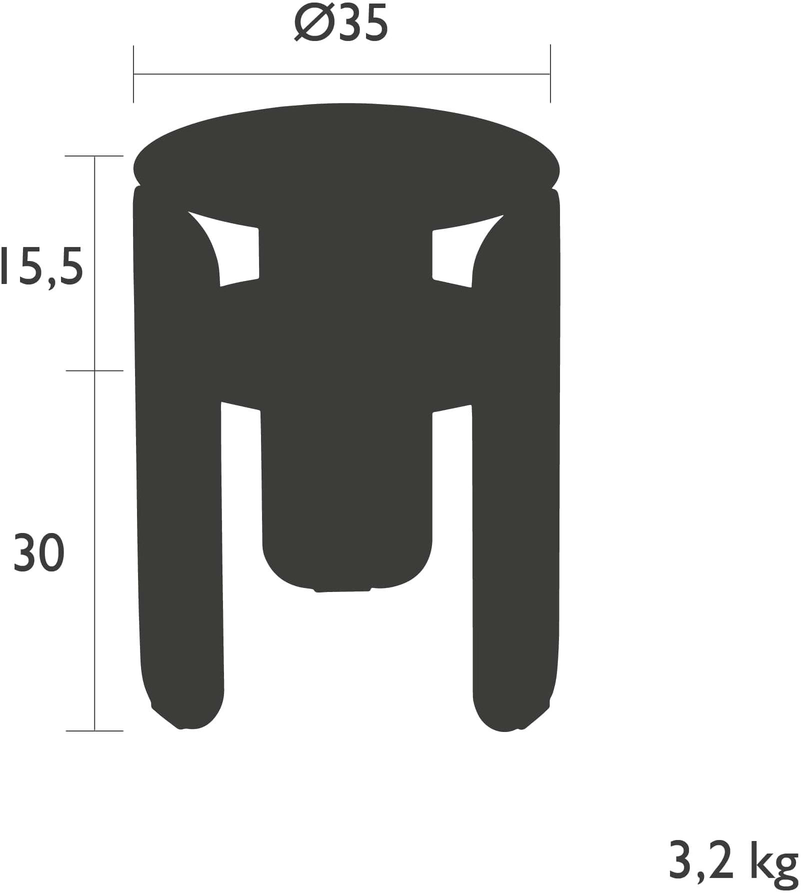 Fermob Круглый садовый столик из алюминия с полкой для журналов Bebop 5627 - Вид №1