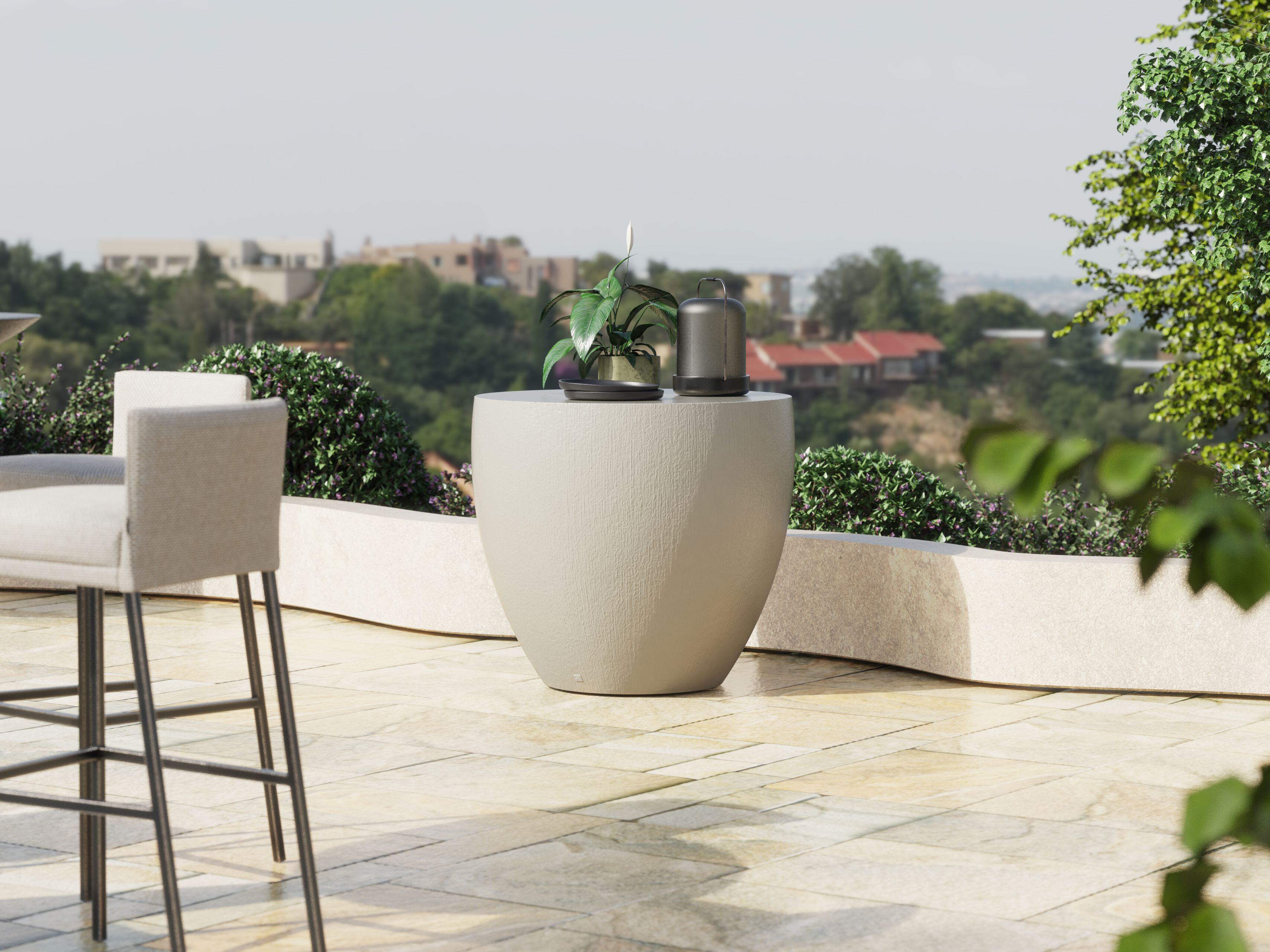 Круглый стол из стекловолокна GANSK BARREL ARCH-00137567 - Вид №2