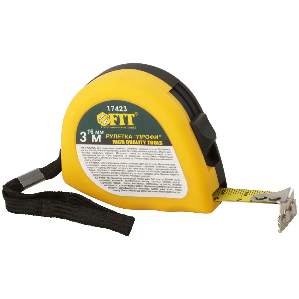 Рулетка Fit Профи, 3 м x 16 мм 83847328 STLM-2173711 