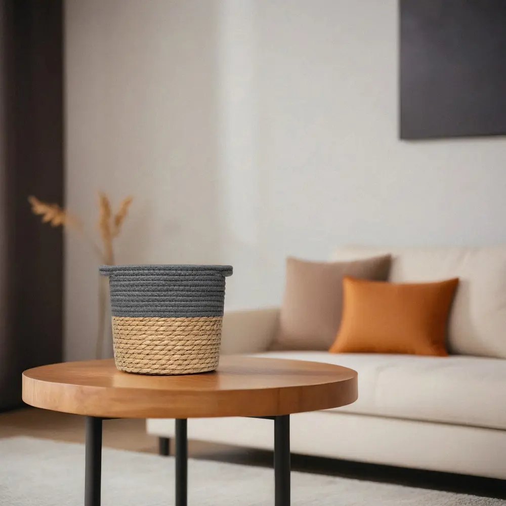 Корзина для хранения 25x25x25 см хлопок серый Santreyd нет STLM-2122929 - Вид №3