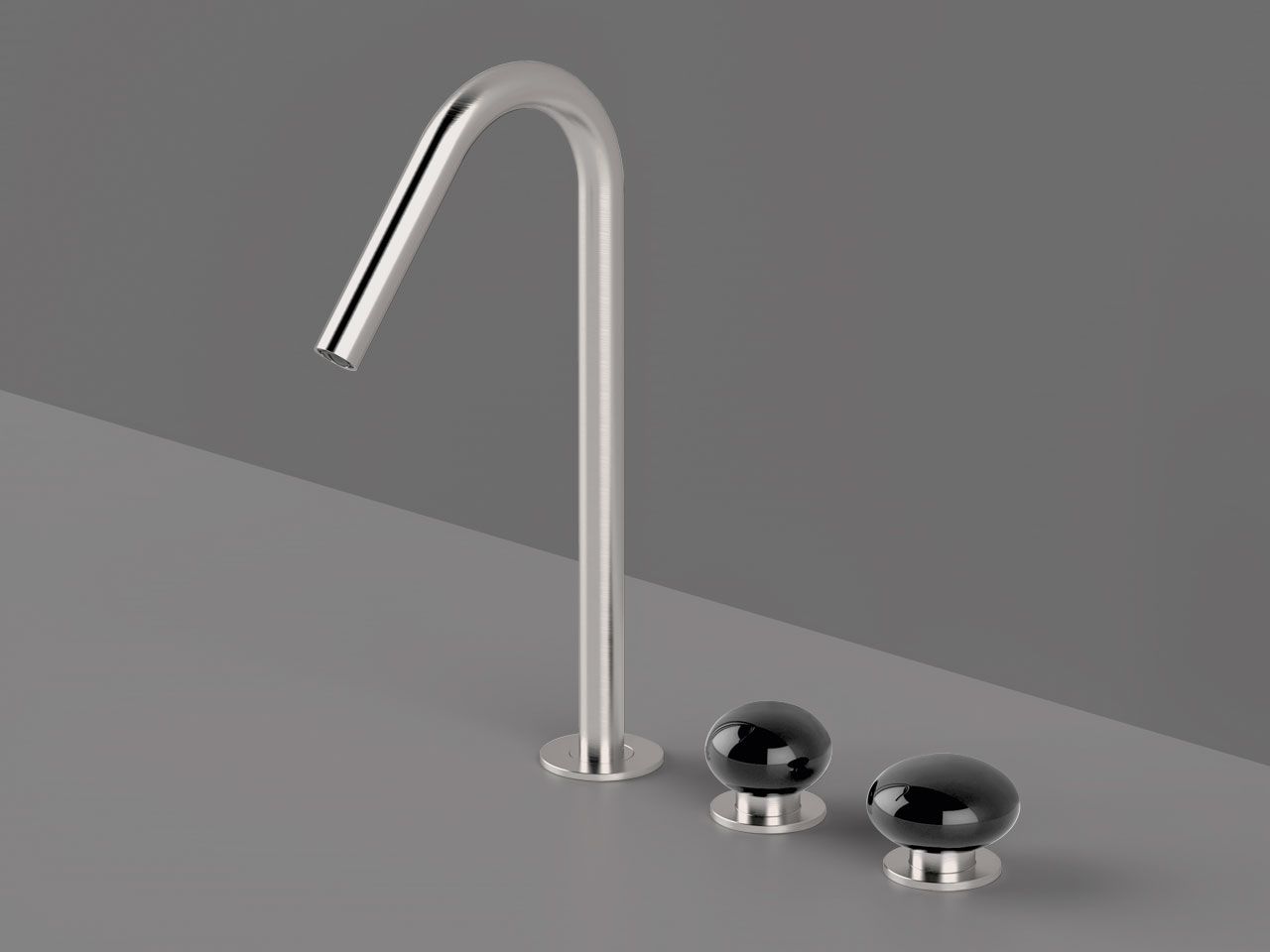 Смеситель для раковины с 3 отверстиями из нержавеющей стали с отдельными розетками Radomonte Mirò ARCH-00099207 - Вид №3