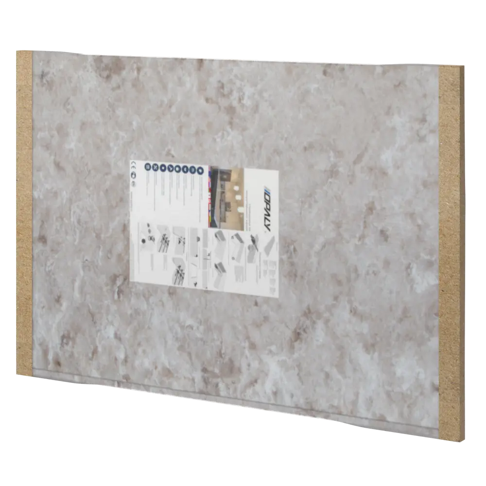 Столешница Раффиа 120x80x2 см искусственный камень цвет бежевый 83729638 STLM-2014824 Santreyd - Вид №7